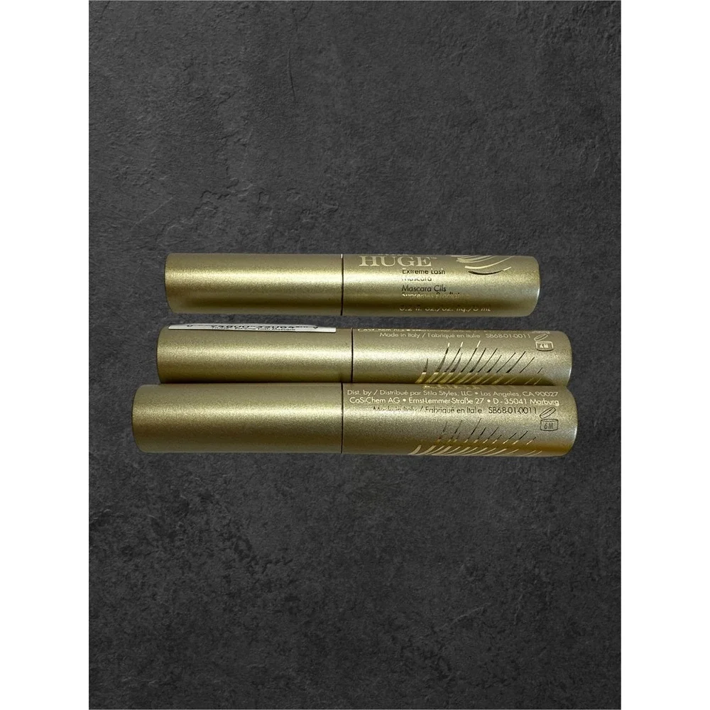 Stila HUGE Extreme Lash Mascara Lot of 3 0.2oz Black New Volumizing Lengthening